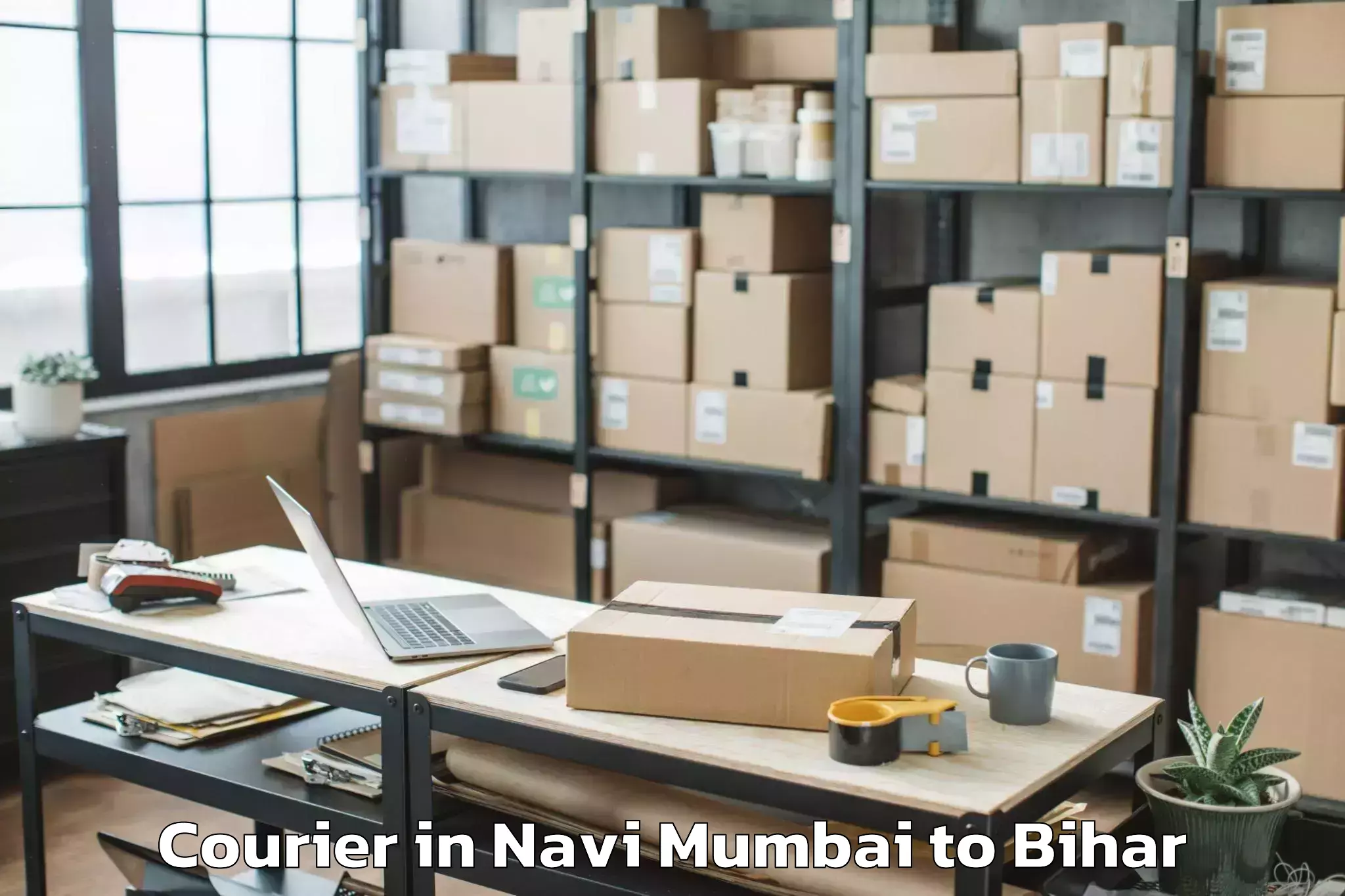 Easy Navi Mumbai to Mahnar Bazar Courier Booking